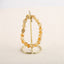 Natural Stone Lopaz Gold Rutilated Quartz Bracelet  Handmade Elastic Rope Beaded Jewelry