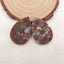 Natural Mushroom Jasper Earring Beads 29x19x3mm, 6.4g