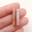 Mookaite 碧玉宝石耳环石一对长耳环，23x5x5 毫米，1.9 克