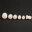 White Jade Single Flared Plugs - Handcrafted Gemstone Ear Gauge Pair
