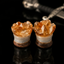 Raw Citrine Cluster Double Flared Plugs - Handcrafted Stone Gauge Pair