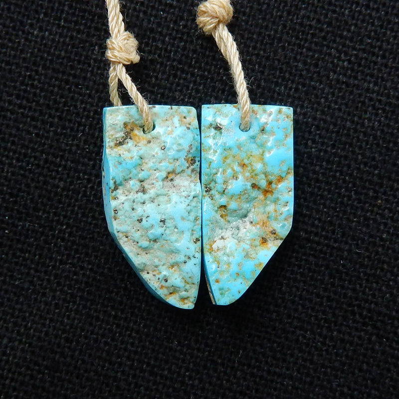 Natural Turquoise Earring Beads 20x9x4mm, 2.4g