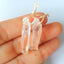Natural Red Quartz Earring Beads 29x6x5mm, 3.0g