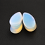 Opalite Teardrop Plugs – Iridescent Opalite Glass Ear Gauges