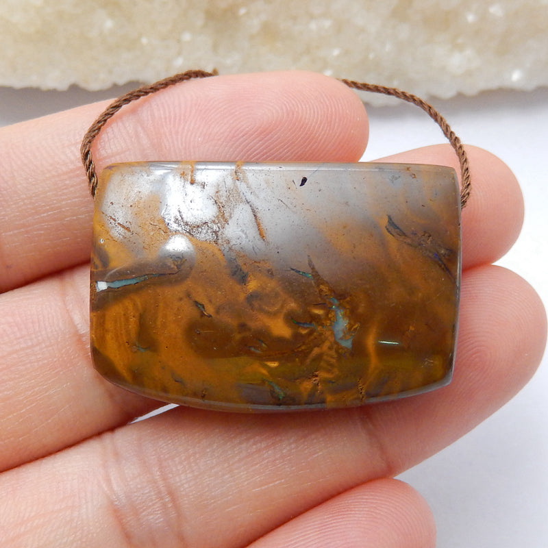 Natural Boulder Opal Pendant Bead