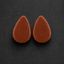 Red Sand Sun Sitara Teardrop Stone Plugs – Handcrafted Sparkle Body Jewelry