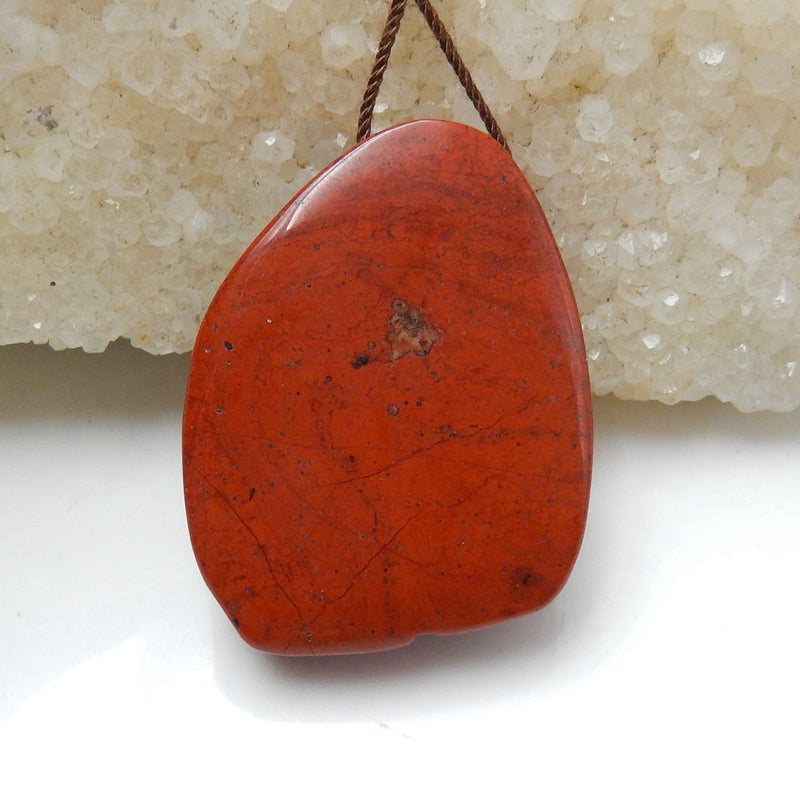Natural Red River Jasper Carved monkey Pendant Bead 32x26x9mm, 14.4g