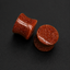 Red Sand Sun Sitara Plugs , Double Flat Ear Plugs , Hand-Polished Sparkling Copper Saddle Gauges (Sold as Pair)