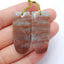 Natural Amazonite Earring Beads 38x16x5mm, 11.4g