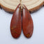 Natural Red Creek Jasper Earring Beads 33X11X5mm, 5.6g