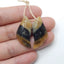 Natural Amazonite Carved Leaf Earring Beads 30x11x4mm, 3.6g