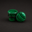 Malachite Single Flared Plugs - Handcrafted Gemstone Gauge Pair