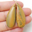 Natural Red Creek Jasper Earring Beads 40X15X6mm, 8.7g
