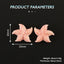 BITEFU 1Pair Pink Conch Shell (Made Of Powder Of Shell, Color Is Enhanced ) Starfish , 4.8g