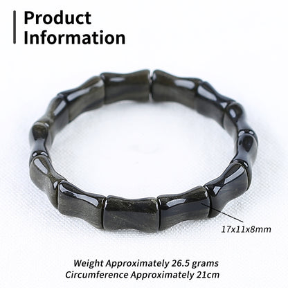 Gold Obsidian Bracelet 17*11*8mm, 21cm length, 26.5g