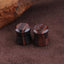 red tiger eye stone ear plugs double flare gauges