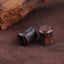 red tiger eye stone ear plugs double flare gauges