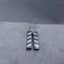 Paire de boucles d'oreilles longues collées en aluminium et hématite, nouveau design, accessoires en argent sterling 925, 25 x 6 mm, 7,8 g.