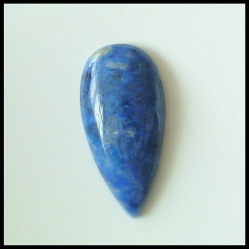 Natural Lapis Lazuli Gemstone Cabochon, 25x11x4mm, 2.0g - MyGemGarden