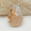 New Arrival Natural Sakura Agate teardrop Cabochon, 45x30x9mm, 17.9g - MyGemGarden