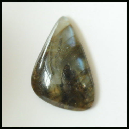 Natural Labradorite Gemstone Cabochon 37x23x5mm,7.95g - MyGemGarden