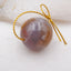 Natural Agate Pendant Bead 24mm, 19.0g