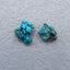 Natural Turquoise Cabochons Paired 16X15X7mm, 3.7g