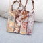 4 PCS Natural Rhyolite Bird's Eye Jasper Pendant Beads 40x12x4mm, 13.3g