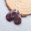 Natural Ocean Jasper Earring Beads 21X12X4mm, 3.7g