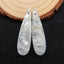 Ocean Jasper Teardrop Earrings Stone Pair, stone for earrings making, 38x10x4mm, 5.2g