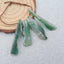 4 PCS Natural Chalcedony Pendant Beads 36x7x5mm, 28x11x4mm, 8.6g