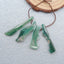 4 PCS Natural Chalcedony Pendant Beads 36x7x5mm, 28x11x4mm, 8.6g