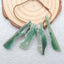 4 PCS Natural Chalcedony Pendant Beads 36x7x5mm, 28x11x4mm, 8.6g