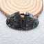 Paire de boucles d'oreilles en variscite naturelle, pierre pour la fabrication de boucles d'oreilles, 20X18X5mm, 7.4g