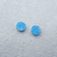 Natural Blue Apatite Crystal Cabochons Paired 8x4mm, 1.2g