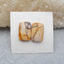 天然红溪碧玉宝石凸圆形一对 17x11x4mm,3.08g