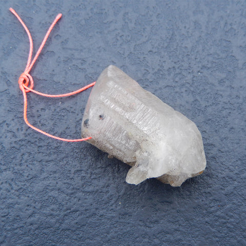 Perle pendentif spécimen de pierre précieuse de quartz 41x25x20mm, 21.4g