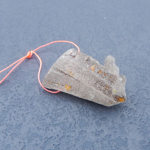 Perle pendentif spécimen de pierre précieuse de quartz 41x25x20mm, 21.4g