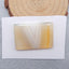 Natural Yellow Banded Agate Cabochon 40x27x5mm, 13.4g