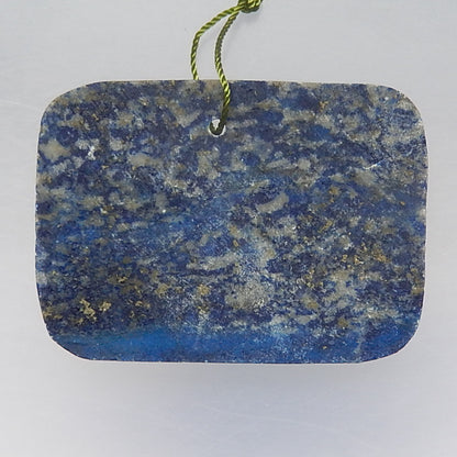 Carved Lapis Lazuli Gemstone Horse Pendant Bead, Running Horse Pendant, 52x38x9mm, 27.26g - MyGemGarden