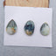 3 PCS Natural Blue Opal Cabochons 20x14x6mm, 18x14x3mm, 6.9g