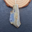 Natural Blue Lace Agate Pendant Bead 52x22x3mm, 7.1g