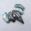 5 PCS Natural Labradorite Pendant Beads 45X22X8mm, 27X15X7mm, 28.6g