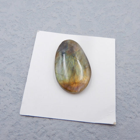 Natural  Labradorite Cabochon 26x16x5mm, 3.7g