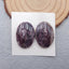 Natural Charoite Cabochons Paired 24x17x5mm, 6.6g