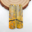 Bumble Bee Stone Rectangle Earrings stone pair to make earrings, 44x12x4mm, 7.7g