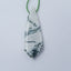 Moss Agate Gemstone Natural Pendant Bead, 36x13x4mm, 2.9g - MyGemGarden