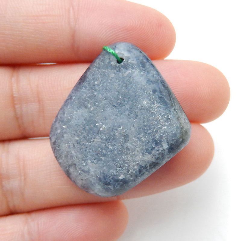 Natural crystal Gemstone Pendant Bead, 30x24x12mm, 10g - MyGemGarden