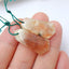 Natural Sunstone Drilled Earrings Pair, stone for Earrings making, 26x11x4mm, 4.5g - MyGemGarden