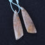 Natural Ocean Jasper Drilled Earrings Pair 35x10x4mm,4.82g - MyGemGarden